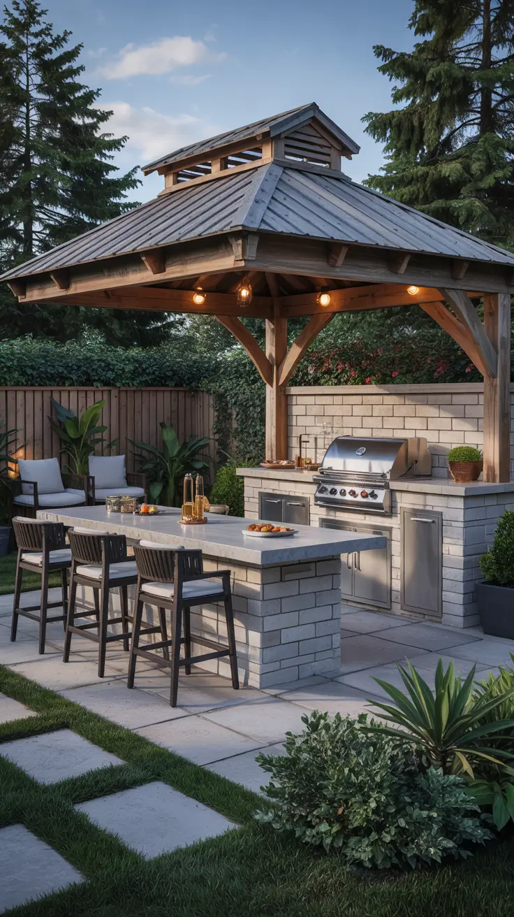 Outdoor Kitchen with a Gazebo 2026: Backyard Ideas, Designs & Covered Patio Inspiration