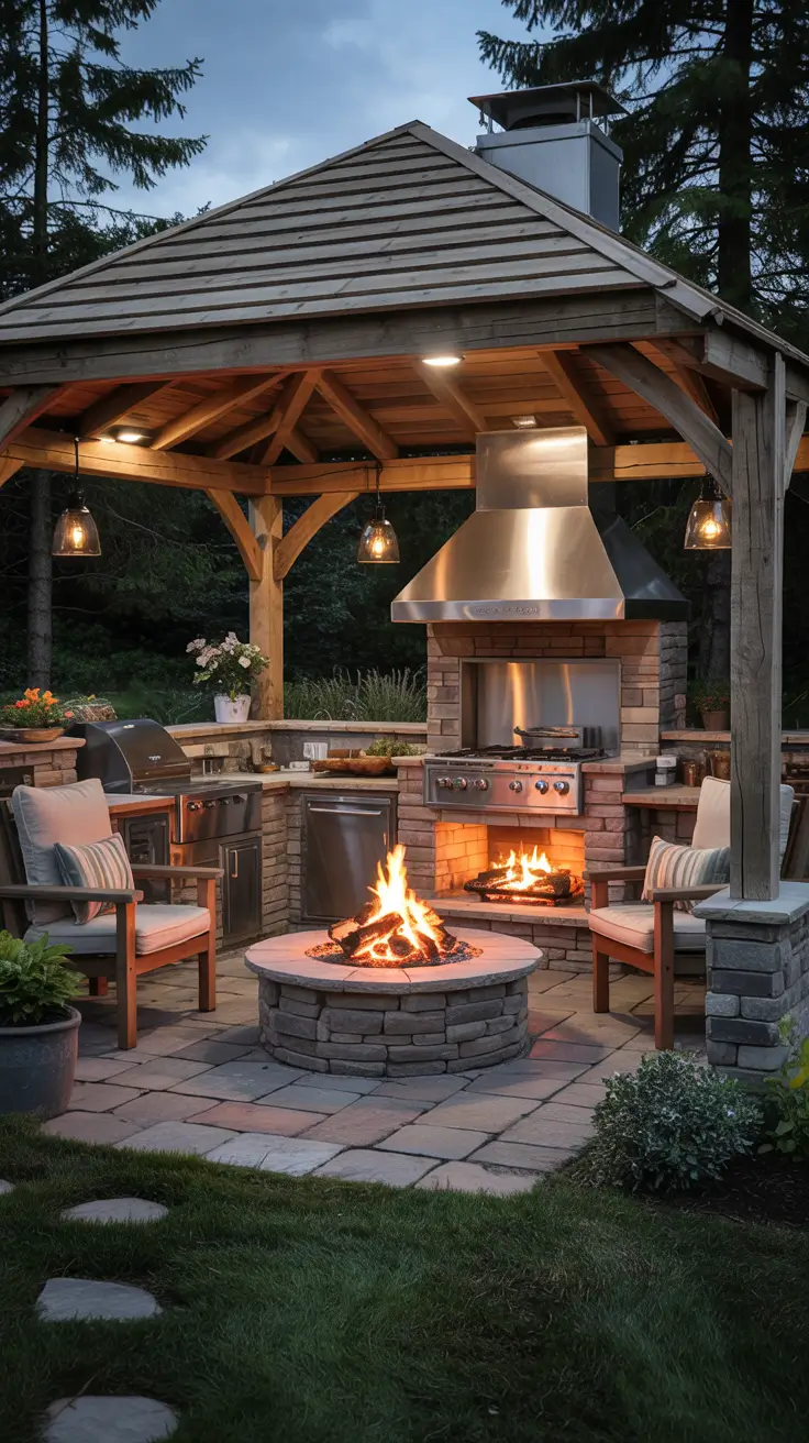 Outdoor Kitchen with a Gazebo 2026: Backyard Ideas, Designs & Covered Patio Inspiration
