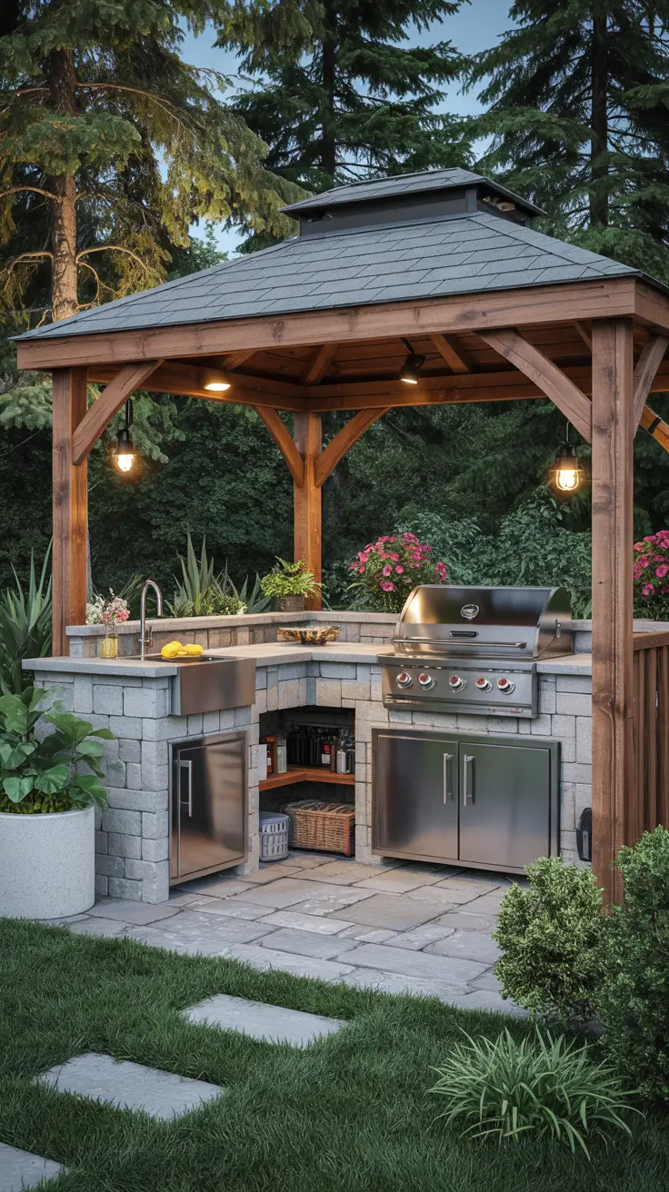 Outdoor Kitchen with a Gazebo 2026: Backyard Ideas, Designs & Covered Patio Inspiration