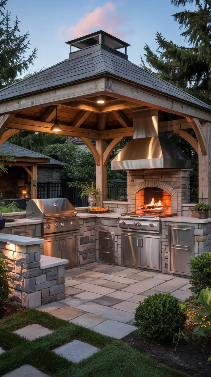 Outdoor Kitchen with a Gazebo 2026: Backyard Ideas, Designs & Covered Patio Inspiration