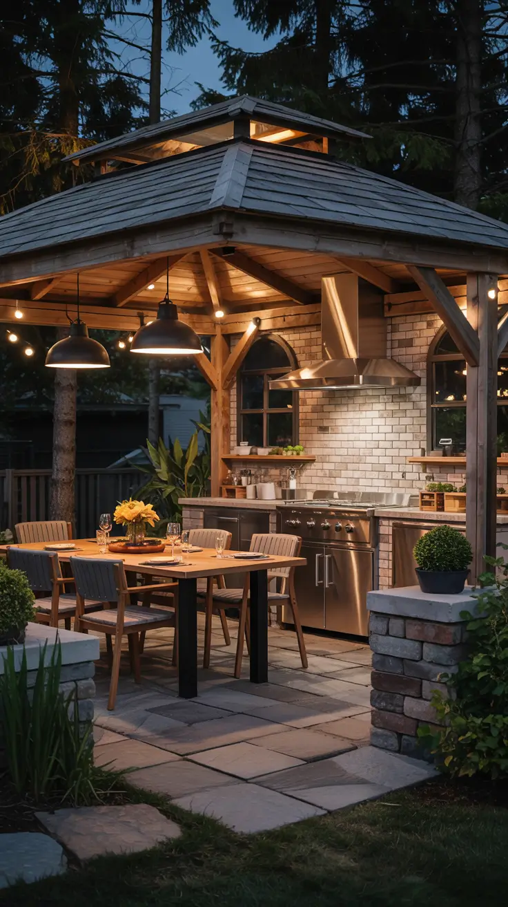 Outdoor Kitchen with a Gazebo 2026: Backyard Ideas, Designs & Covered Patio Inspiration