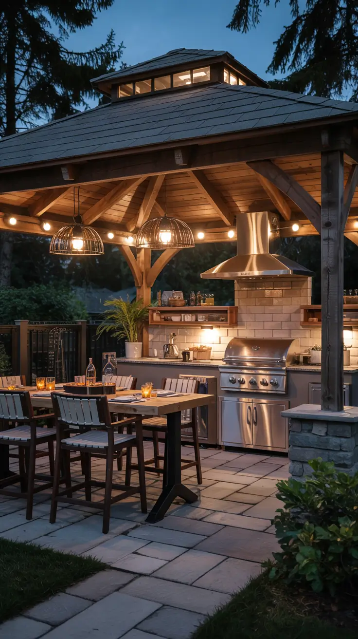Outdoor Kitchen with a Gazebo 2026: Backyard Ideas, Designs & Covered Patio Inspiration