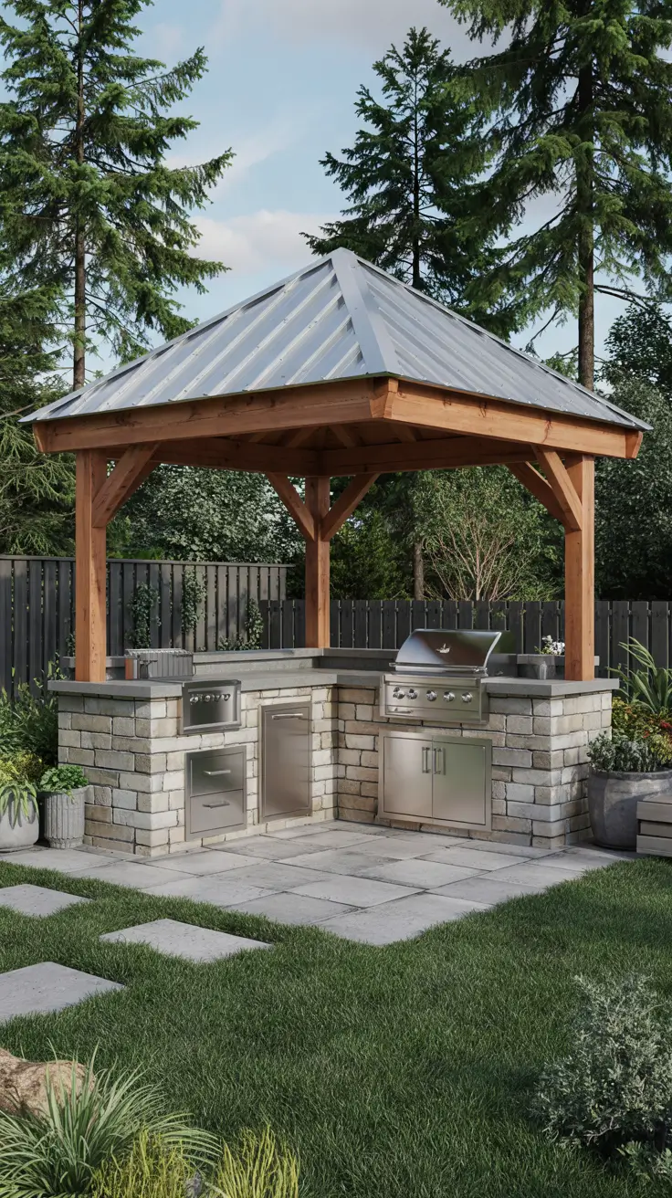 Outdoor Kitchen with a Gazebo 2026: Backyard Ideas, Designs & Covered Patio Inspiration