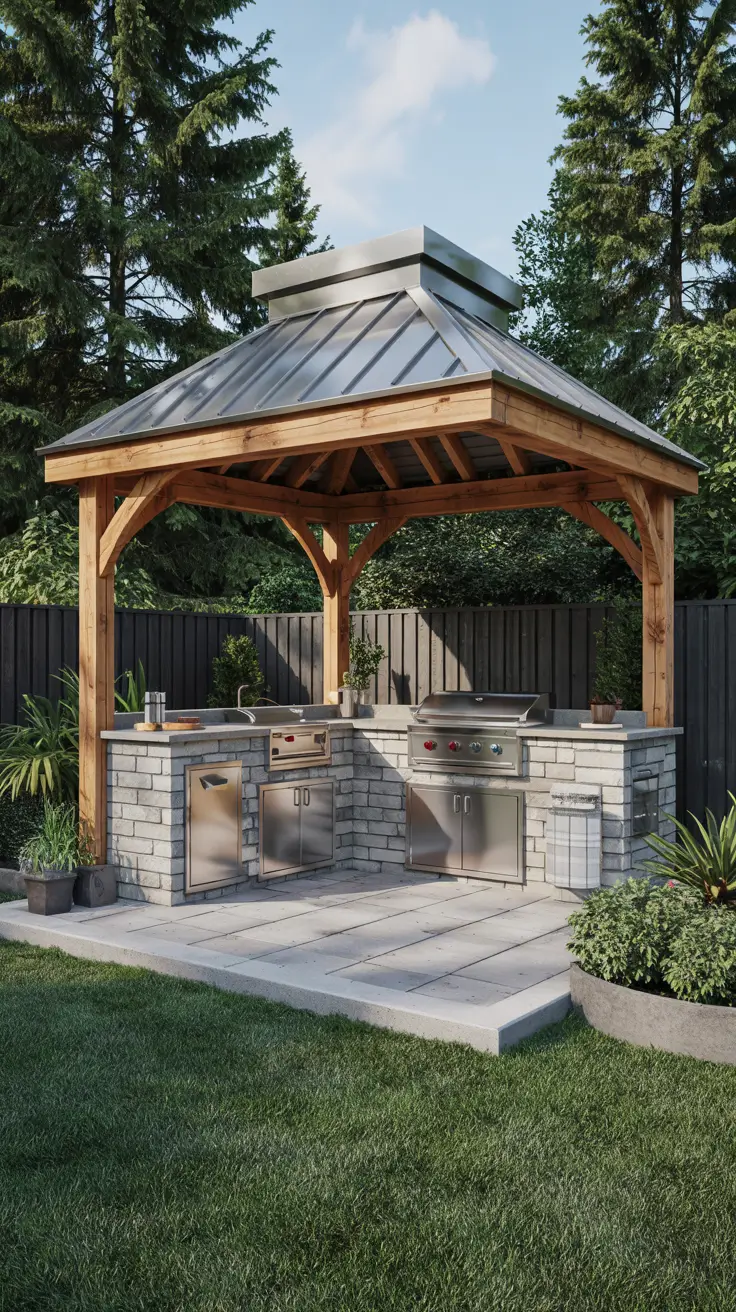 Outdoor Kitchen with a Gazebo 2026: Backyard Ideas, Designs & Covered Patio Inspiration