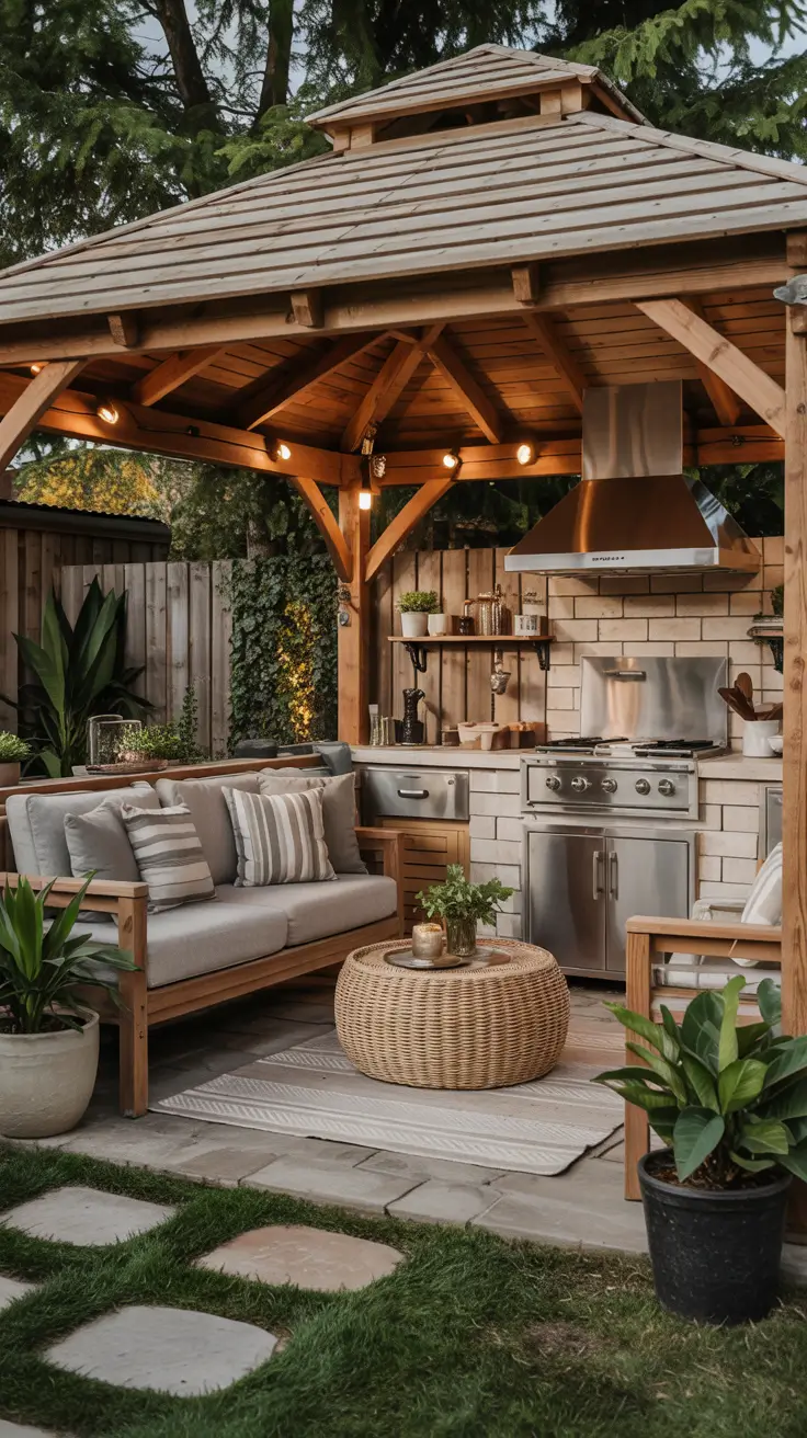 Outdoor Kitchen with a Gazebo 2026: Backyard Ideas, Designs & Covered Patio Inspiration