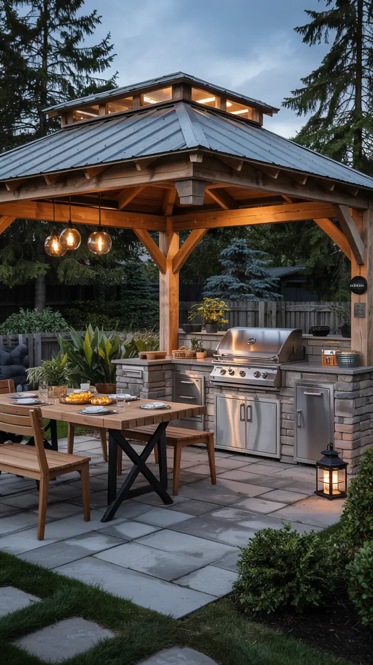 Outdoor Kitchen with a Gazebo 2026: Backyard Ideas, Designs & Covered Patio Inspiration