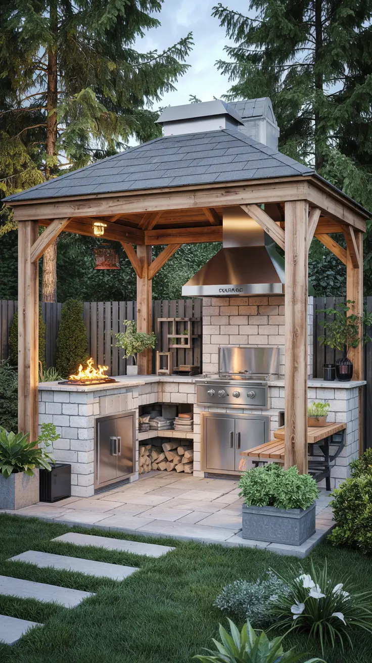 Outdoor Kitchen with a Gazebo 2026: Backyard Ideas, Designs & Covered Patio Inspiration