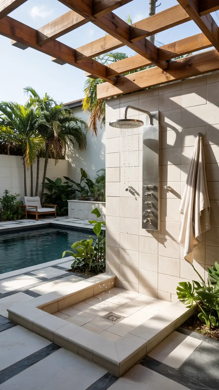 Outdoor Shower Ideas 2026: Private, Tropical & Backyard Designs