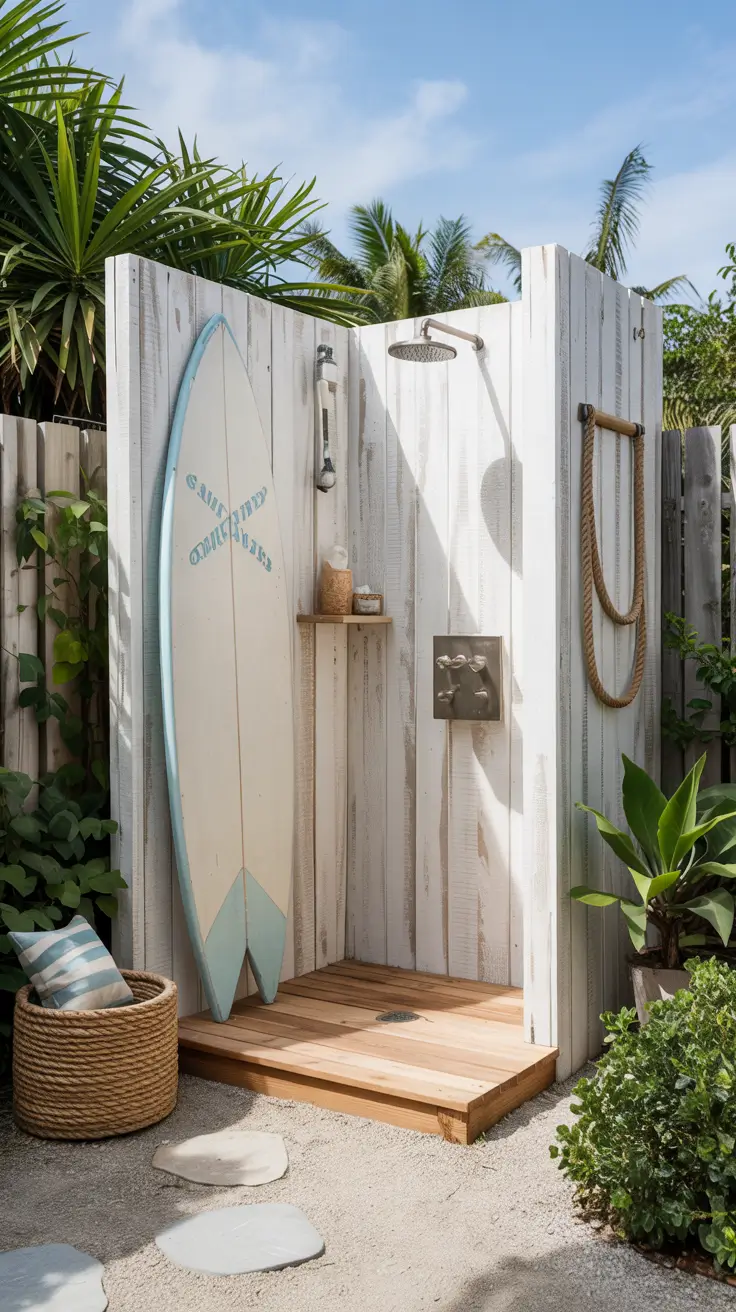 Outdoor Shower Ideas 2026: Private, Tropical & Backyard Designs