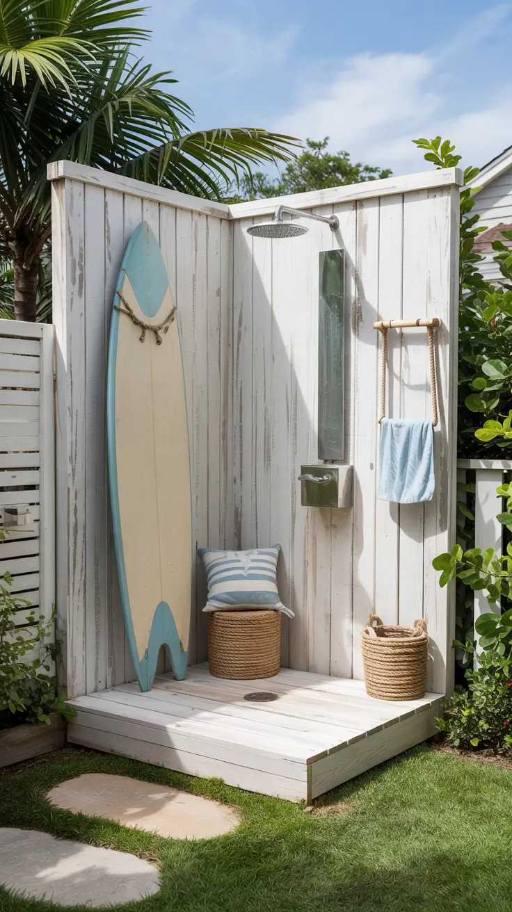 Outdoor Shower Ideas 2026: Private, Tropical & Backyard Designs