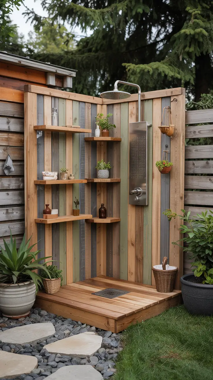 Outdoor Shower Ideas 2026: Private, Tropical & Backyard Designs