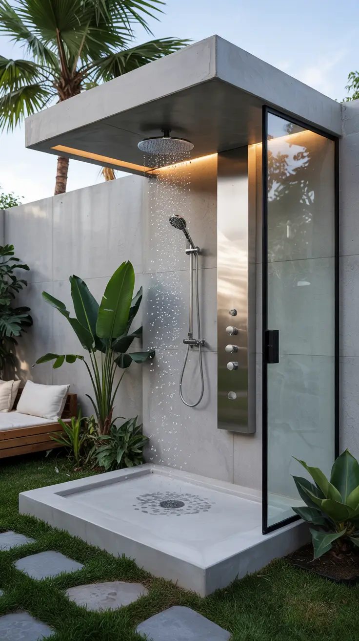 Outdoor Shower Ideas 2026: Private, Tropical & Backyard Designs