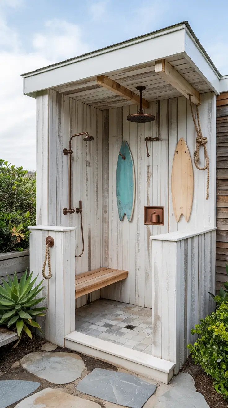Outdoor Shower Ideas 2026: Private, Tropical & Backyard Designs