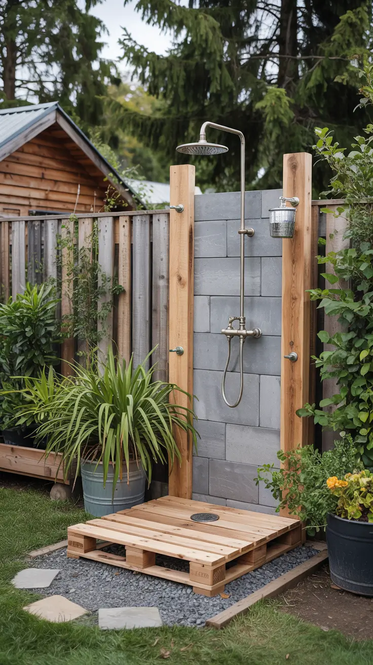 Outdoor Shower Ideas 2026: Private, Tropical & Backyard Designs