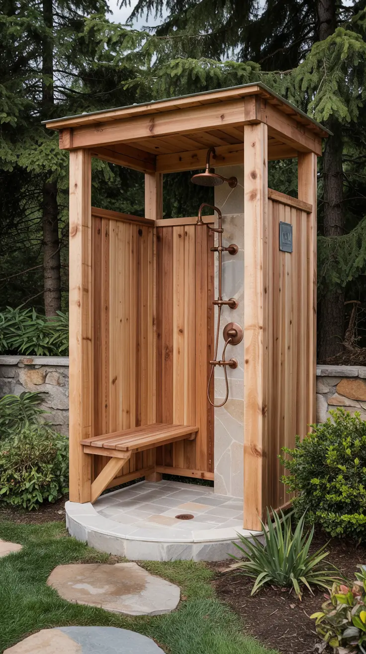 Outdoor Shower Ideas 2026: Private, Tropical & Backyard Designs