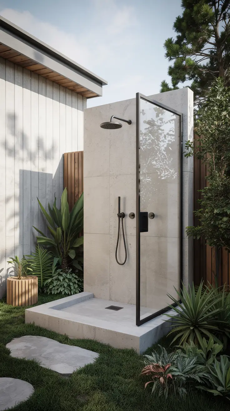 Outdoor Shower Ideas 2026: Private, Tropical & Backyard Designs