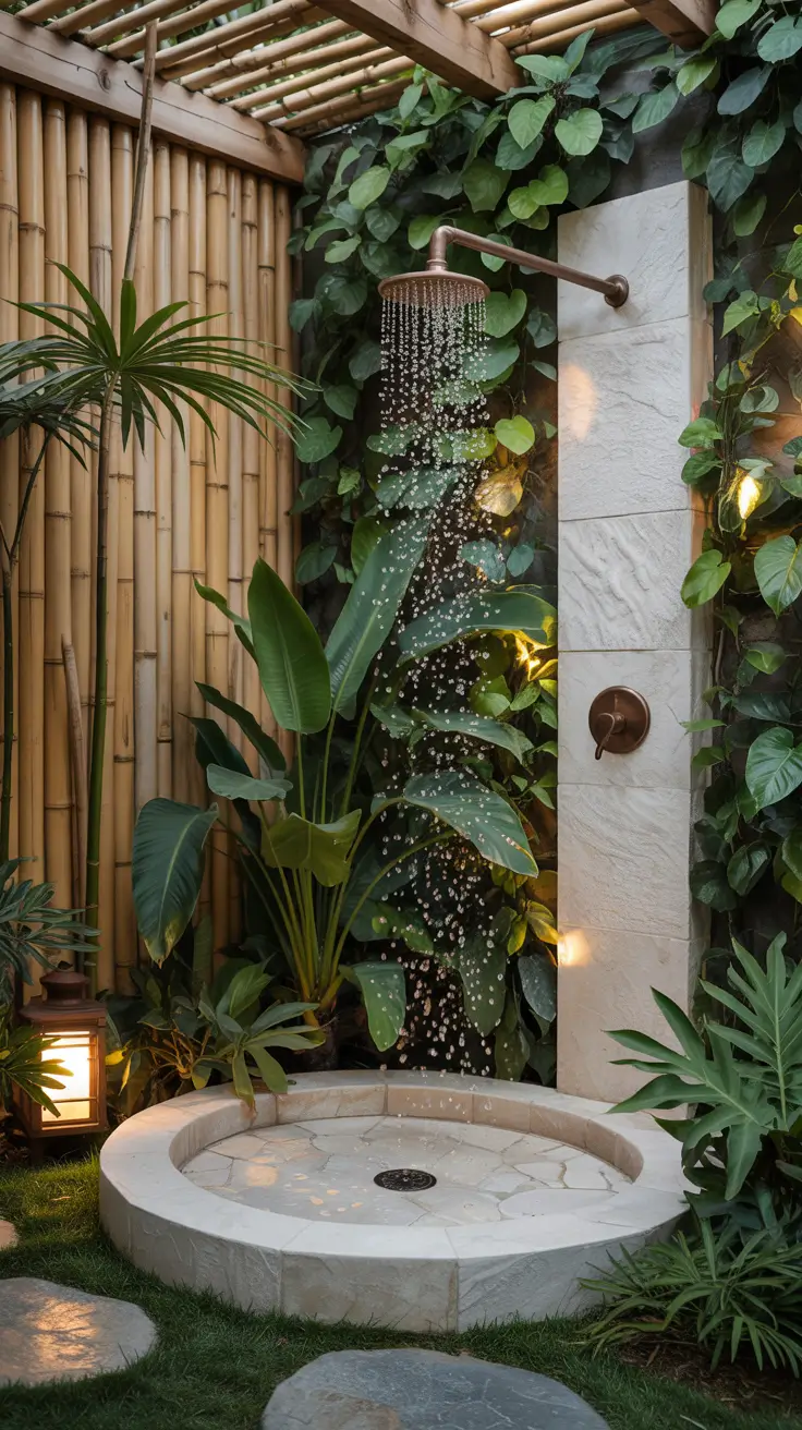 Outdoor Shower Ideas 2026: Private, Tropical & Backyard Designs