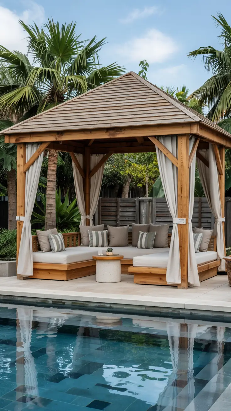 Pool Gazebo Ideas 2026: Stylish Cabanas, Pergolas & Backyard Pool Designs