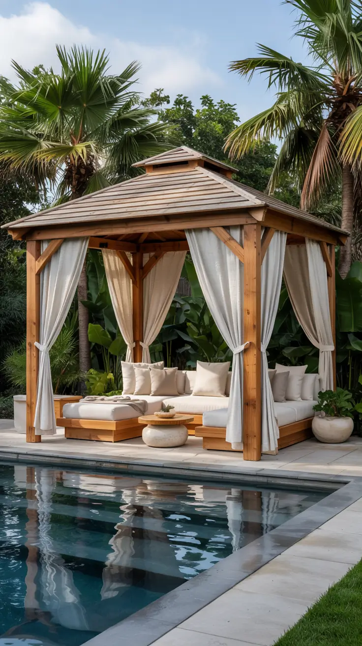 Pool Gazebo Ideas 2026: Stylish Cabanas, Pergolas & Backyard Pool Designs