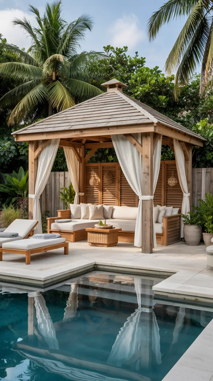 Pool Gazebo Ideas 2026: Stylish Cabanas, Pergolas & Backyard Pool Designs