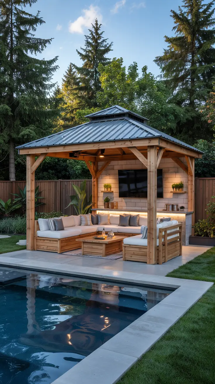 Pool Gazebo Ideas 2026: Stylish Cabanas, Pergolas & Backyard Pool Designs