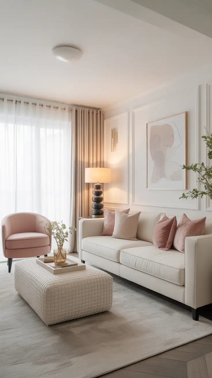 Whites Living Room Ideas 2026: Modern, Elegant & Color-Accented Interior Designs