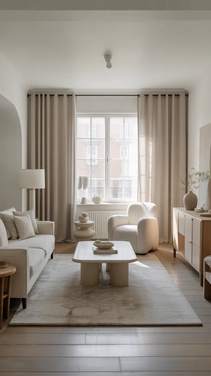 Whites Living Room Ideas 2026: Modern, Elegant & Color-Accented Interior Designs