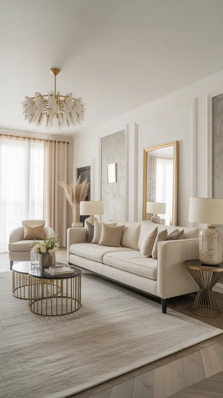 Whites Living Room Ideas 2026: Modern, Elegant & Color-Accented Interior Designs
